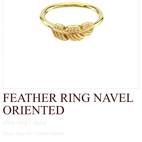 BVLA Gold Feather Hoop - Picture 1 of 2